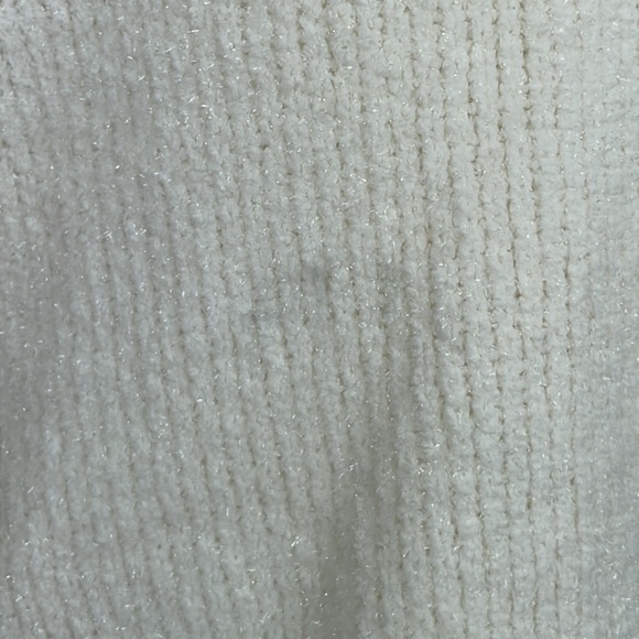 MICHAEL KORS ~ Shimmery Puff-Sleeve Sweater ~ White/Bone ~ NWT! - Picture 7 of 14